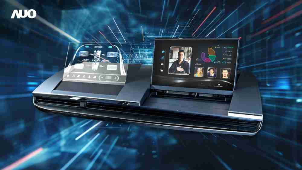 汇旺支付Micro LED Display HMI解决方案打造透明Micro LED前座仪表，，，呈现信息并保留驾驶视野开阔；亦为副驾驶座乘客打造收放自如的Micro LED屏幕，，在不影响显示质量的前提于显示区内建镜头，，，让用户能与视讯对象直接眼神接触，，提供绝佳的双向沟通体验